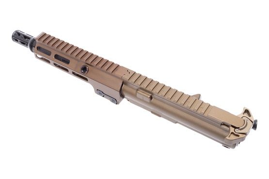 Precision-built Geissele 8-inch .300 Blackout upper receiver with airborne charging handle